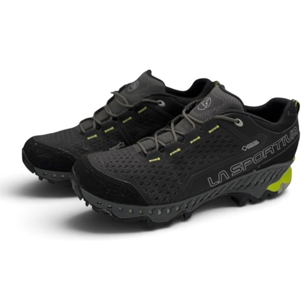 La Sportiva Spire GTX Men's 12 Black Waterproof Vibram Hiking Trail Shoes 2109-C